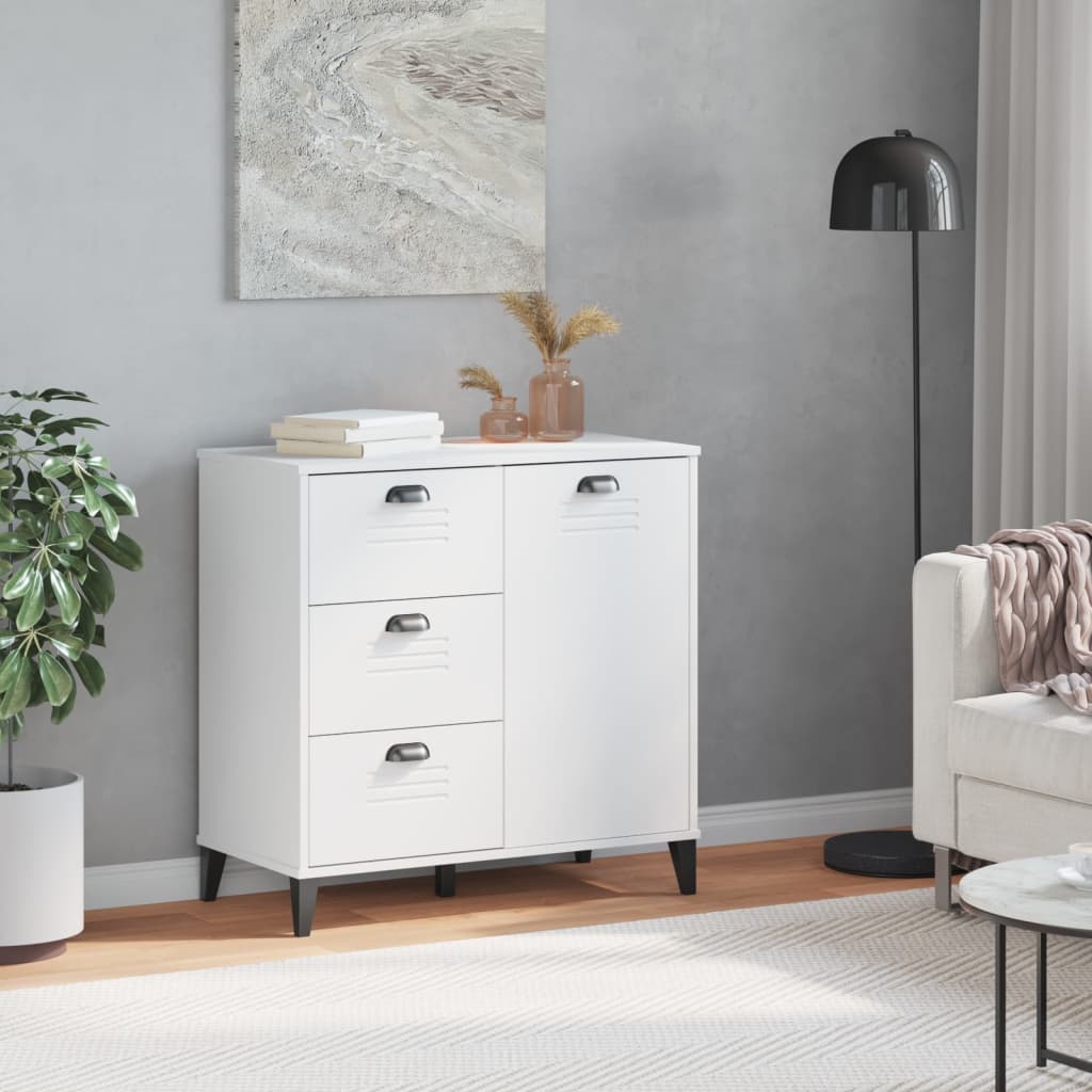 vidaXL Sideboard "VIKEN" White 80x40x80 cm Engineered Wood