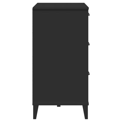 vidaXL Sideboard "VIKEN" Black 80x40x80 cm Engineered Wood