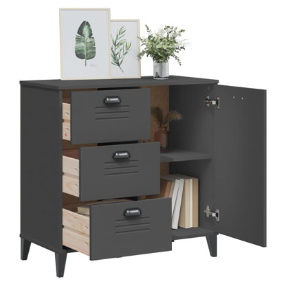 vidaXL Sideboard VIKEN Anthracite Grey 80x40x80 cm Engineered Wood