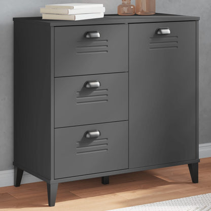vidaXL Sideboard "VIKEN" Anthracite Grey 80x40x80 cm Engineered Wood