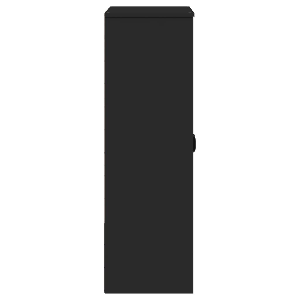 vidaXL Top for Highboard VIKEN Black Engineered Wood