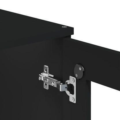 vidaXL Top for Highboard VIKEN Black Engineered Wood