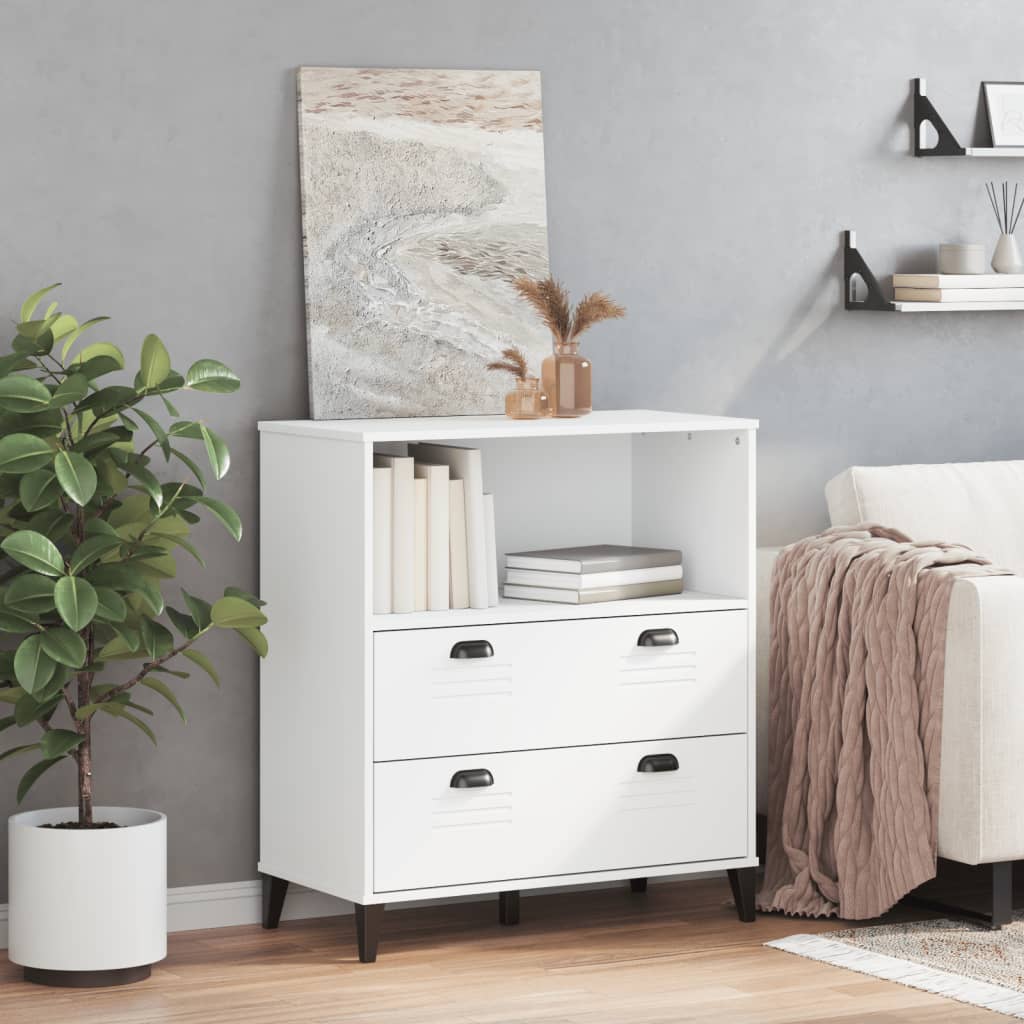 vidaXL Bookcase "VIKEN" White 80x40x90 cm Engineered Wood