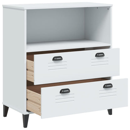 vidaXL Bookcase "VIKEN" White 80x40x90 cm Engineered Wood