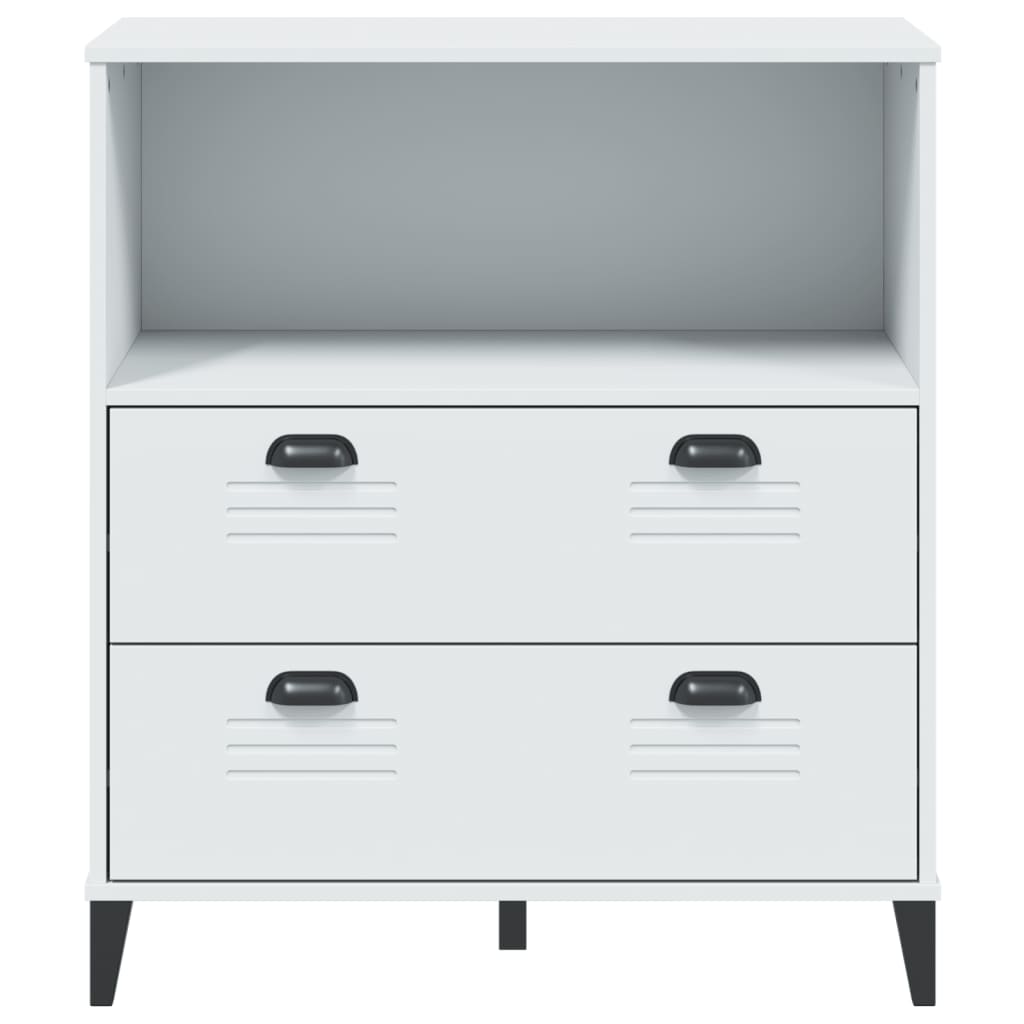vidaXL Bookcase "VIKEN" White 80x40x90 cm Engineered Wood