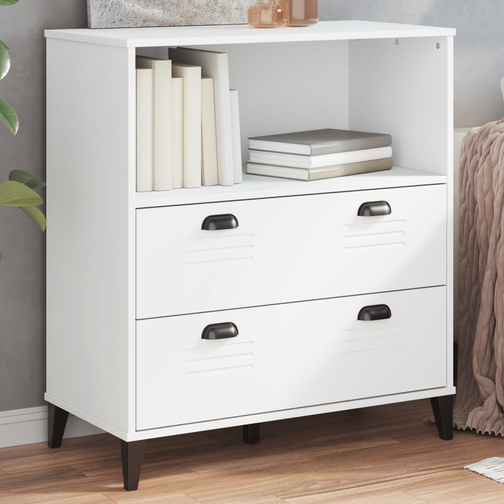 vidaXL Bookcase "VIKEN" White 80x40x90 cm Engineered Wood