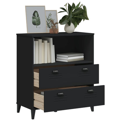 vidaXL Bookcase "VIKEN" Black 80x40x90 cm Engineered Wood