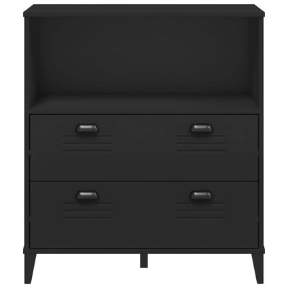 vidaXL Bookcase "VIKEN" Black 80x40x90 cm Engineered Wood