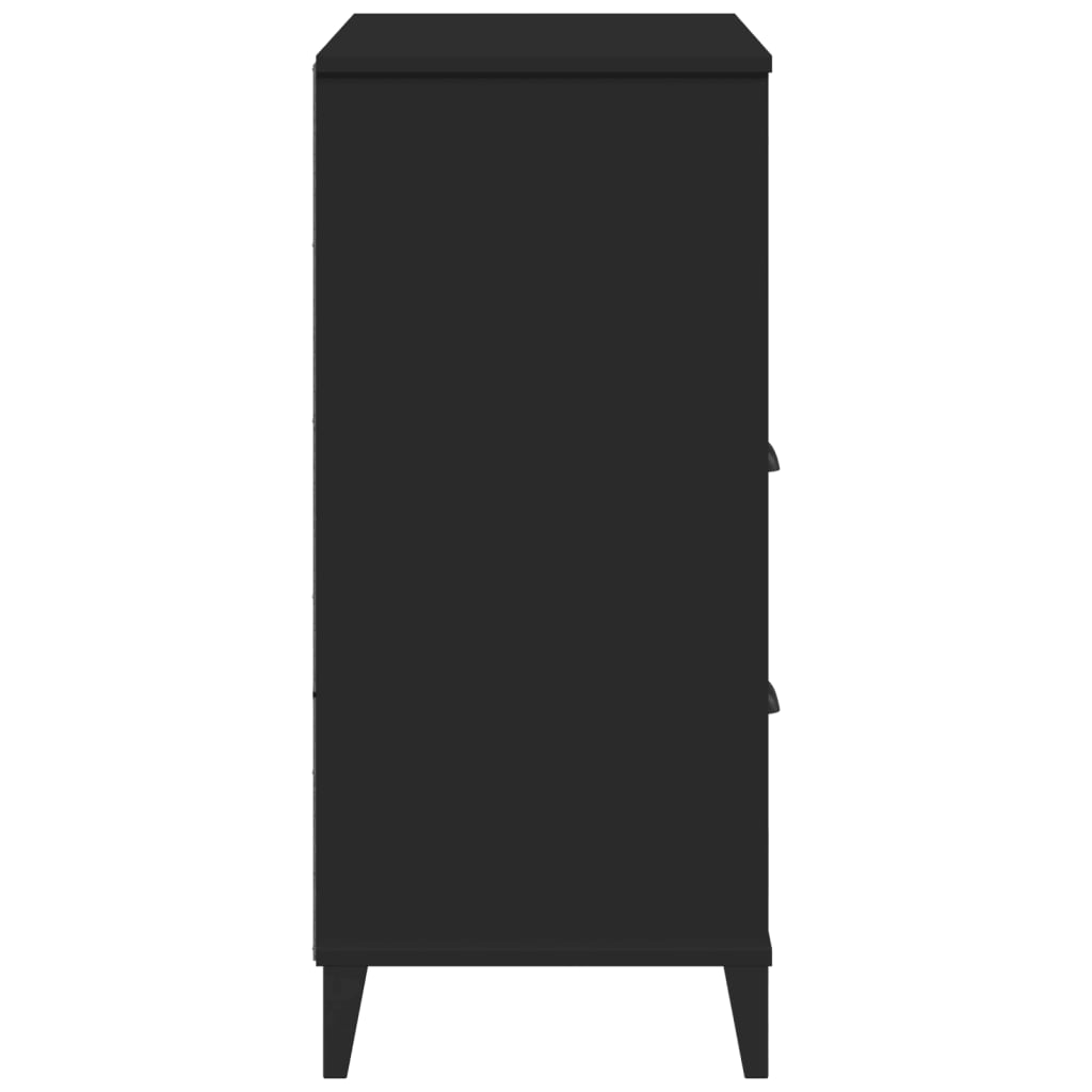 vidaXL Bookcase "VIKEN" Black 80x40x90 cm Engineered Wood