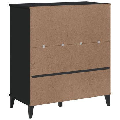 vidaXL Bookcase "VIKEN" Black 80x40x90 cm Engineered Wood