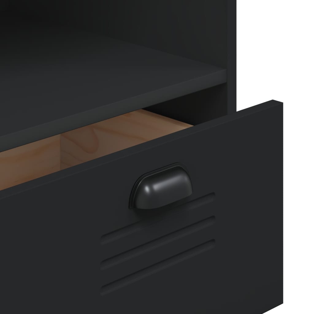 vidaXL Bookcase "VIKEN" Black 80x40x90 cm Engineered Wood