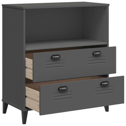 vidaXL Bookcase "VIKEN" Anthracite Grey 80x40x90 cm Engineered Wood