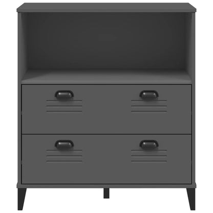 vidaXL Bookcase "VIKEN" Anthracite Grey 80x40x90 cm Engineered Wood