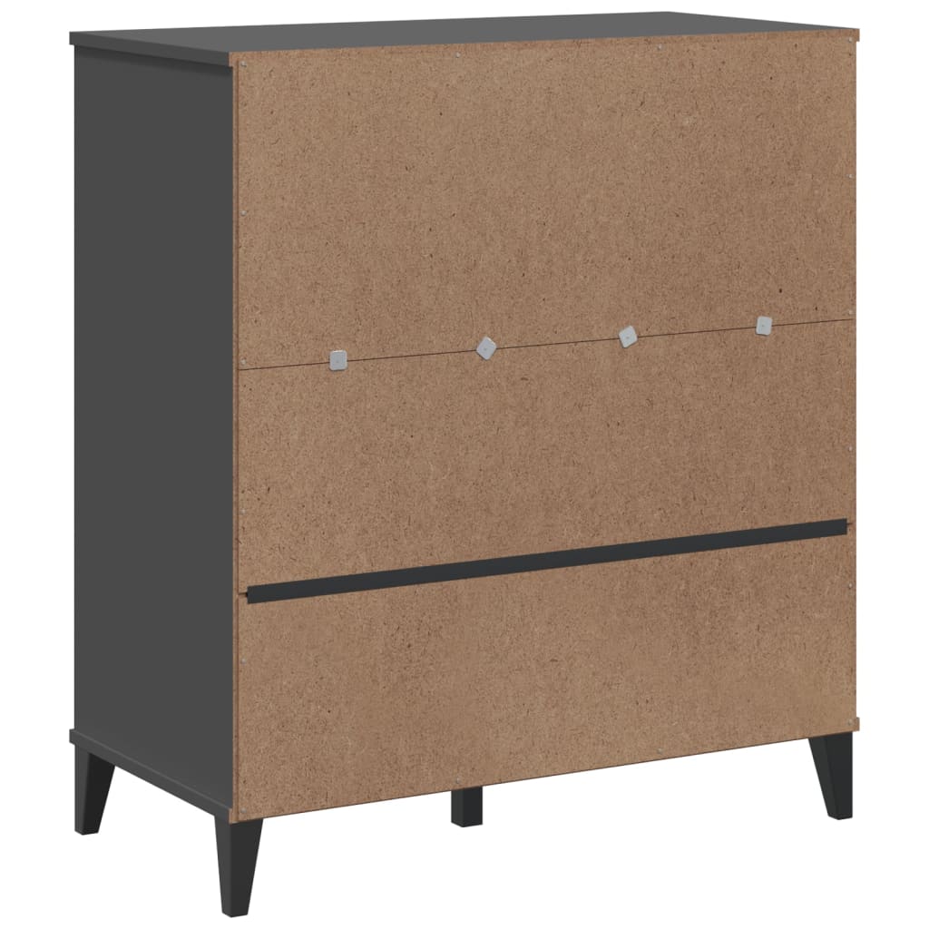 vidaXL Bookcase "VIKEN" Anthracite Grey 80x40x90 cm Engineered Wood