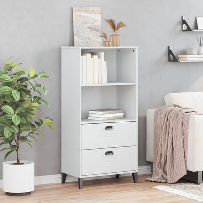 vidaXL Bookcase "VIKEN" White 60x35x123 cm Engineered Wood