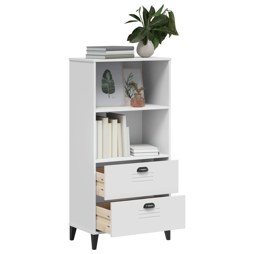 vidaXL Bookcase "VIKEN" White 60x35x123 cm Engineered Wood