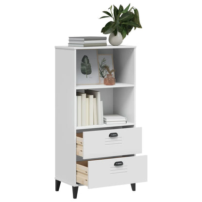 vidaXL Bookcase "VIKEN" White 60x35x123 cm Engineered Wood