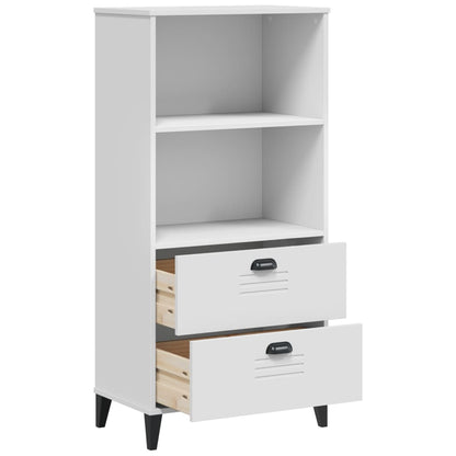 vidaXL Bookcase "VIKEN" White 60x35x123 cm Engineered Wood