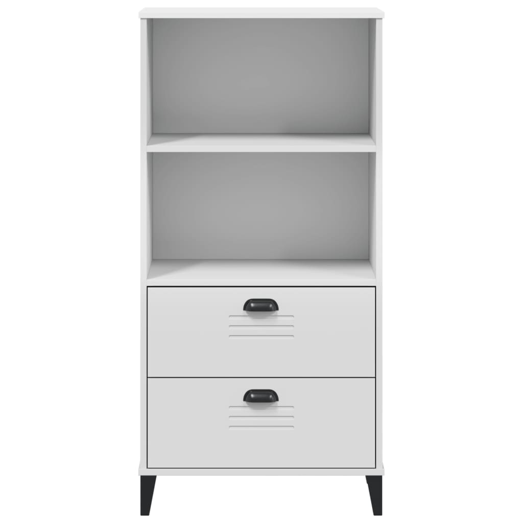 vidaXL Bookcase "VIKEN" White 60x35x123 cm Engineered Wood