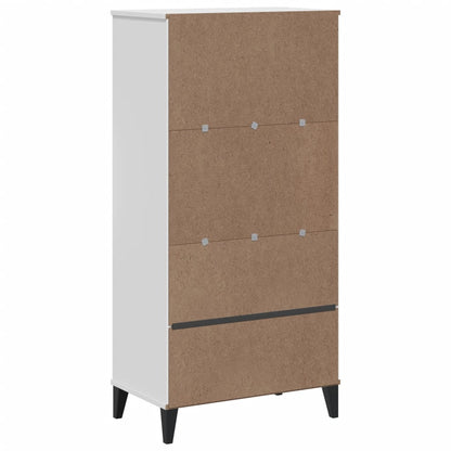 vidaXL Bookcase "VIKEN" White 60x35x123 cm Engineered Wood