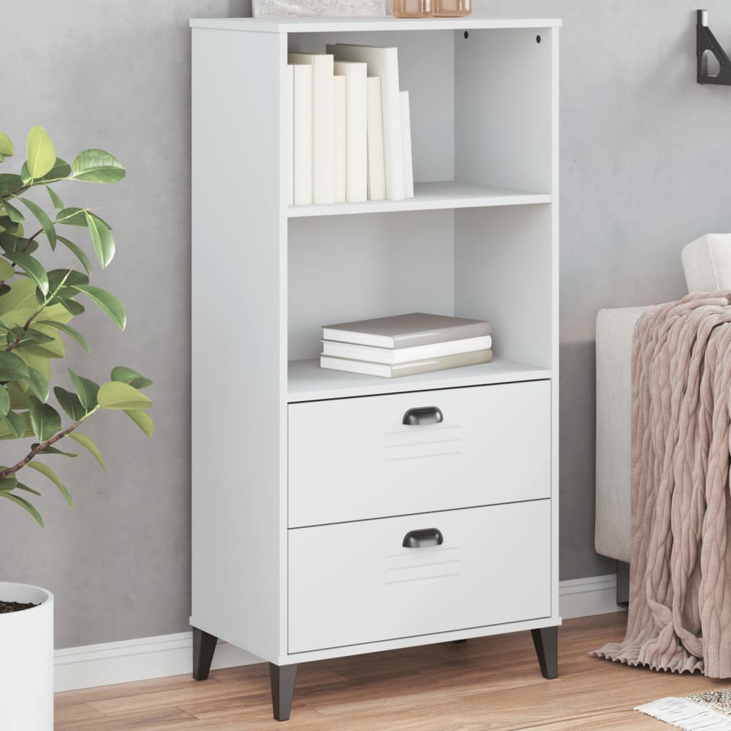 vidaXL Bookcase "VIKEN" White 60x35x123 cm Engineered Wood