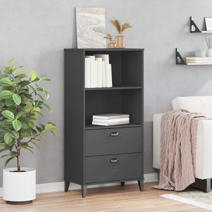 vidaXL Bookcase "VIKEN" Anthracite Grey 60x35x123 cm Engineered Wood