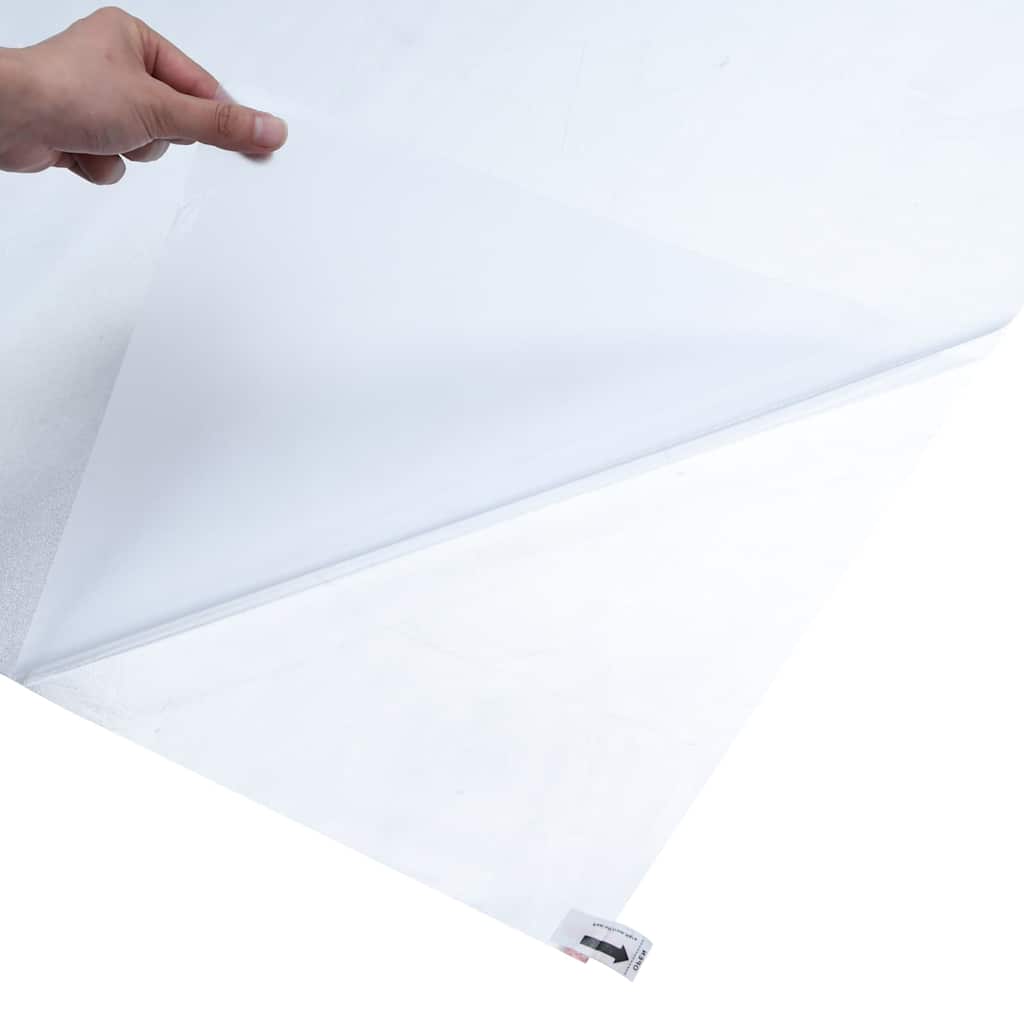 vidaXL Window Film Frosted Grey 23.6 in x 787.4 in PVC