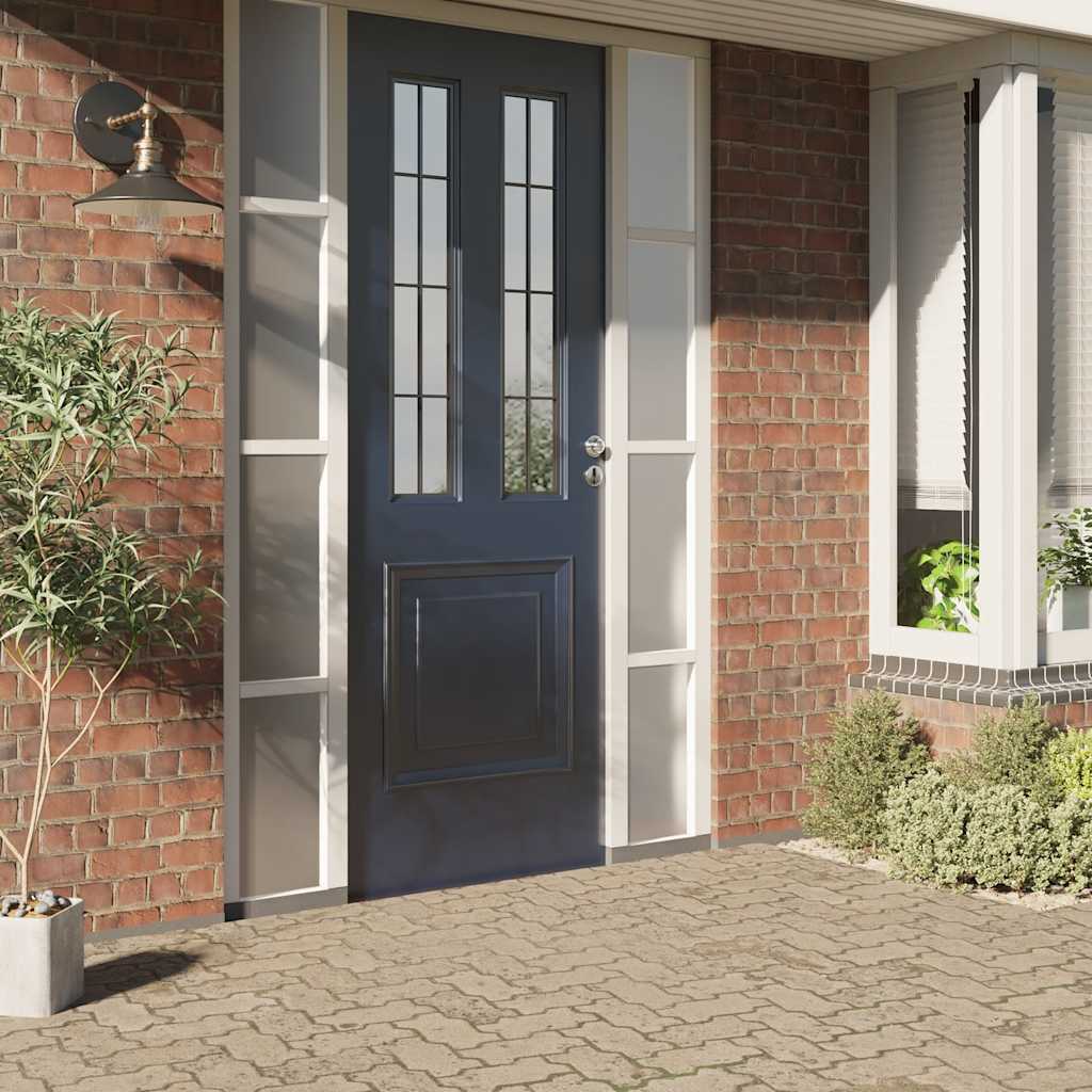 vidaXL Window Film Static Frosted Grey 90x2000 cm PVC