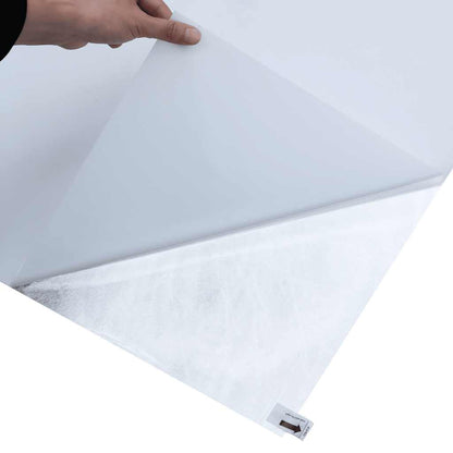 vidaXL Window Film Static Frosted White 45x1000 cm PVC