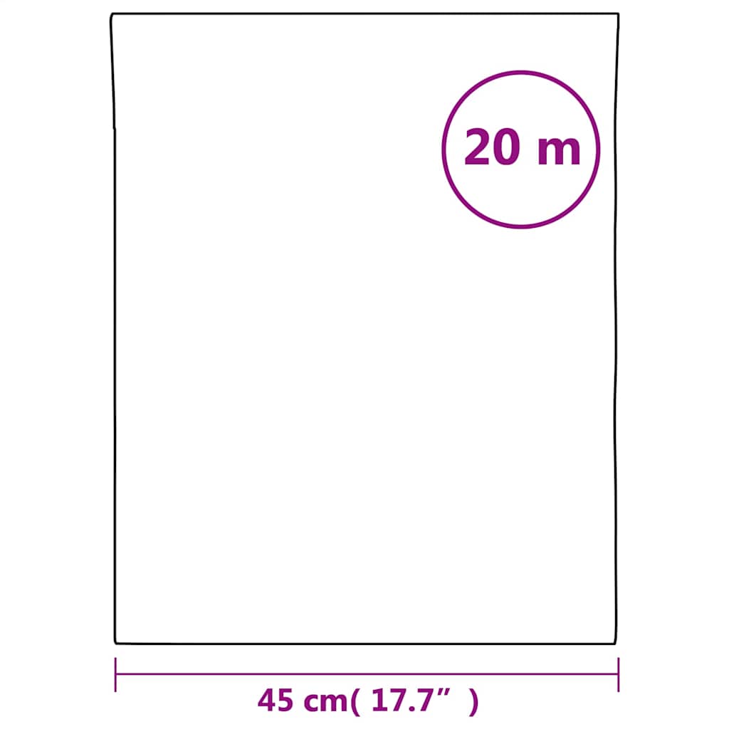 vidaXL Window Film Static Frosted White 45x2000 cm PVC