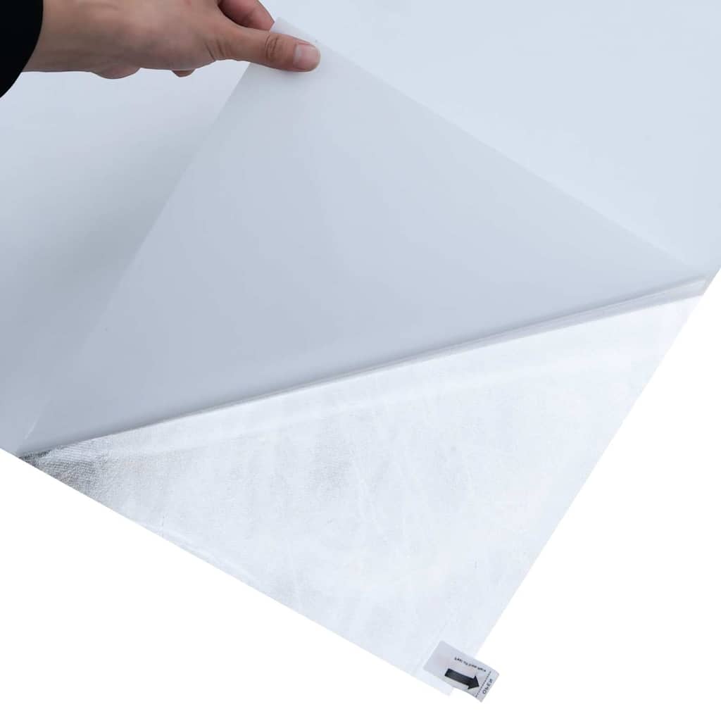 vidaXL Window Film Static Frosted White 90x2000 cm PVC