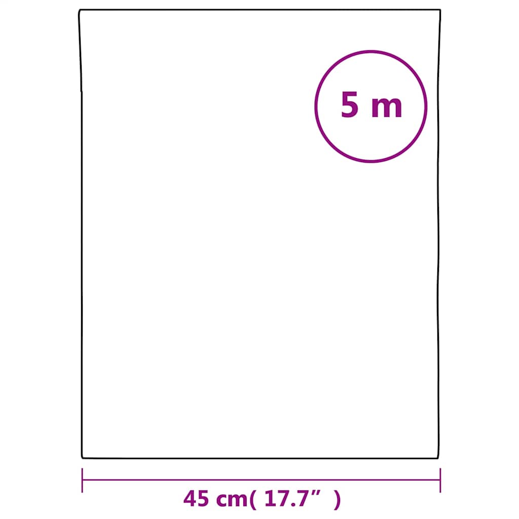 vidaXL Window Film Static Frosted Black 45x500 cm PVC