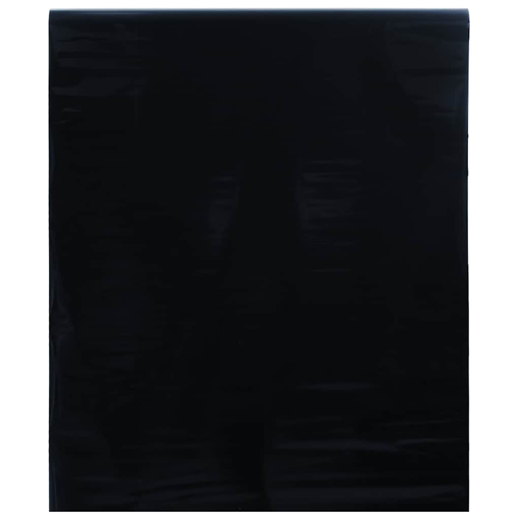 vidaXL Window Film Static Frosted Black 90x500 cm PVC