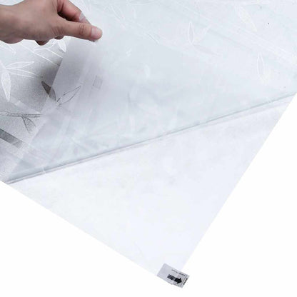 vidaXL Window Film Frosted Bamboo Pattern 90x500 cm PVC