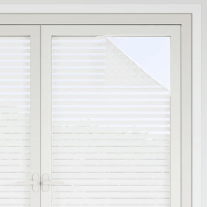 vidaXL Window Film Frosted Stripes Pattern 45x500 cm PVC