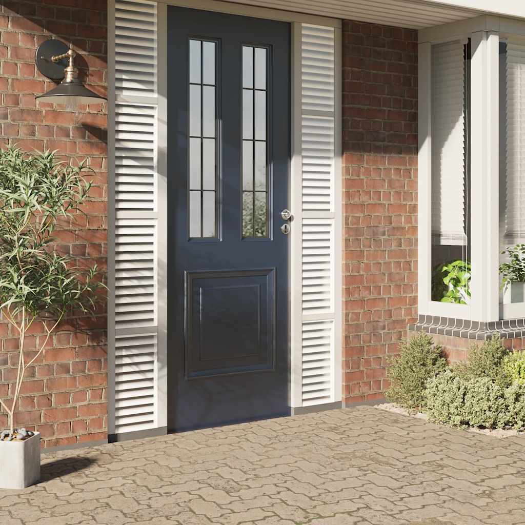 vidaXL Window Film Frosted Stripes Pattern 60x500 cm PVC