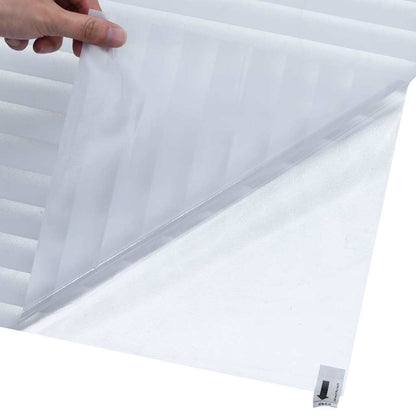 vidaXL Window Film Frosted Stripes Pattern 60x500 cm PVC