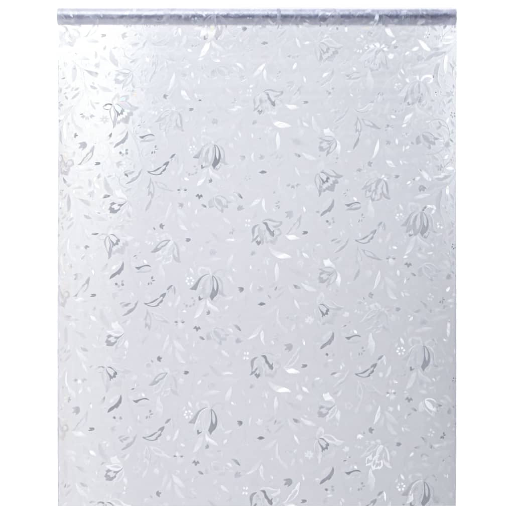vidaXL Window Film Frosted Flower Pattern 45x500 cm PVC