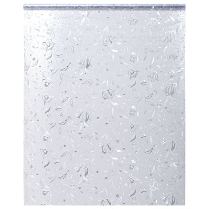 vidaXL Window Film Frosted Flower Pattern 45x500 cm PVC