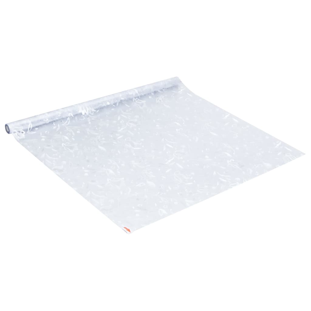 vidaXL Window Film Frosted Flower Pattern 45x500 cm PVC