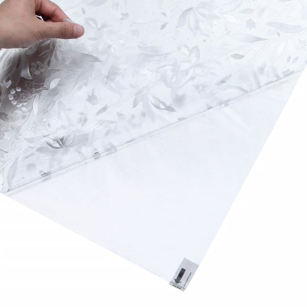 vidaXL Window Film Frosted Flower Pattern 45x500 cm PVC