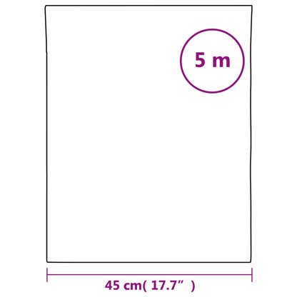 vidaXL Window Film Frosted Flower Pattern 45x500 cm PVC