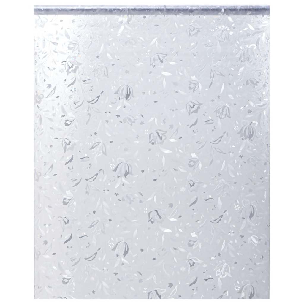 vidaXL Window Film Frosted Flower Pattern 90x500 cm PVC
