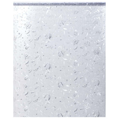 vidaXL Window Film Frosted Flower Pattern 90x500 cm PVC