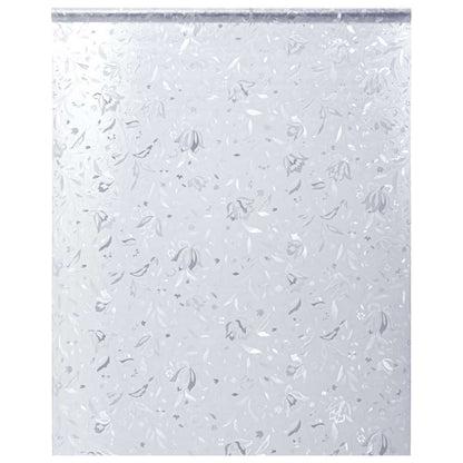 vidaXL Window Film Frosted Flower Pattern 90x500 cm PVC