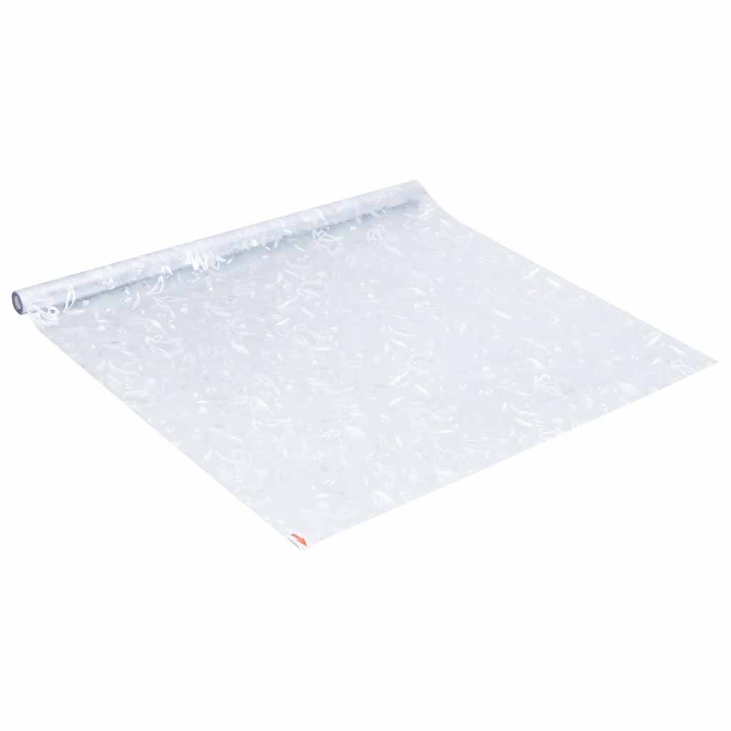 vidaXL Window Film Frosted Flower Pattern 90x500 cm PVC