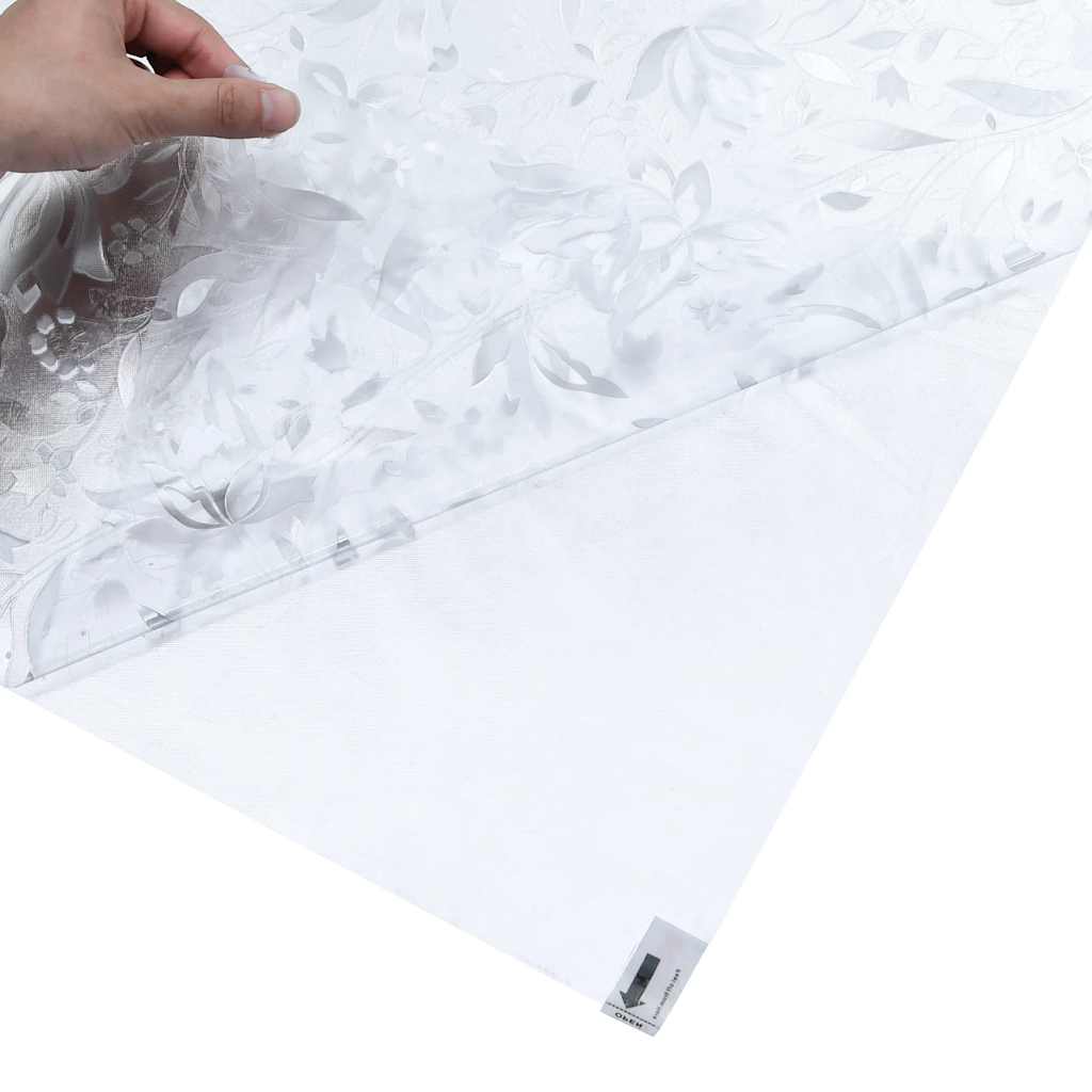 vidaXL Window Film Frosted Flower Pattern 90x500 cm PVC