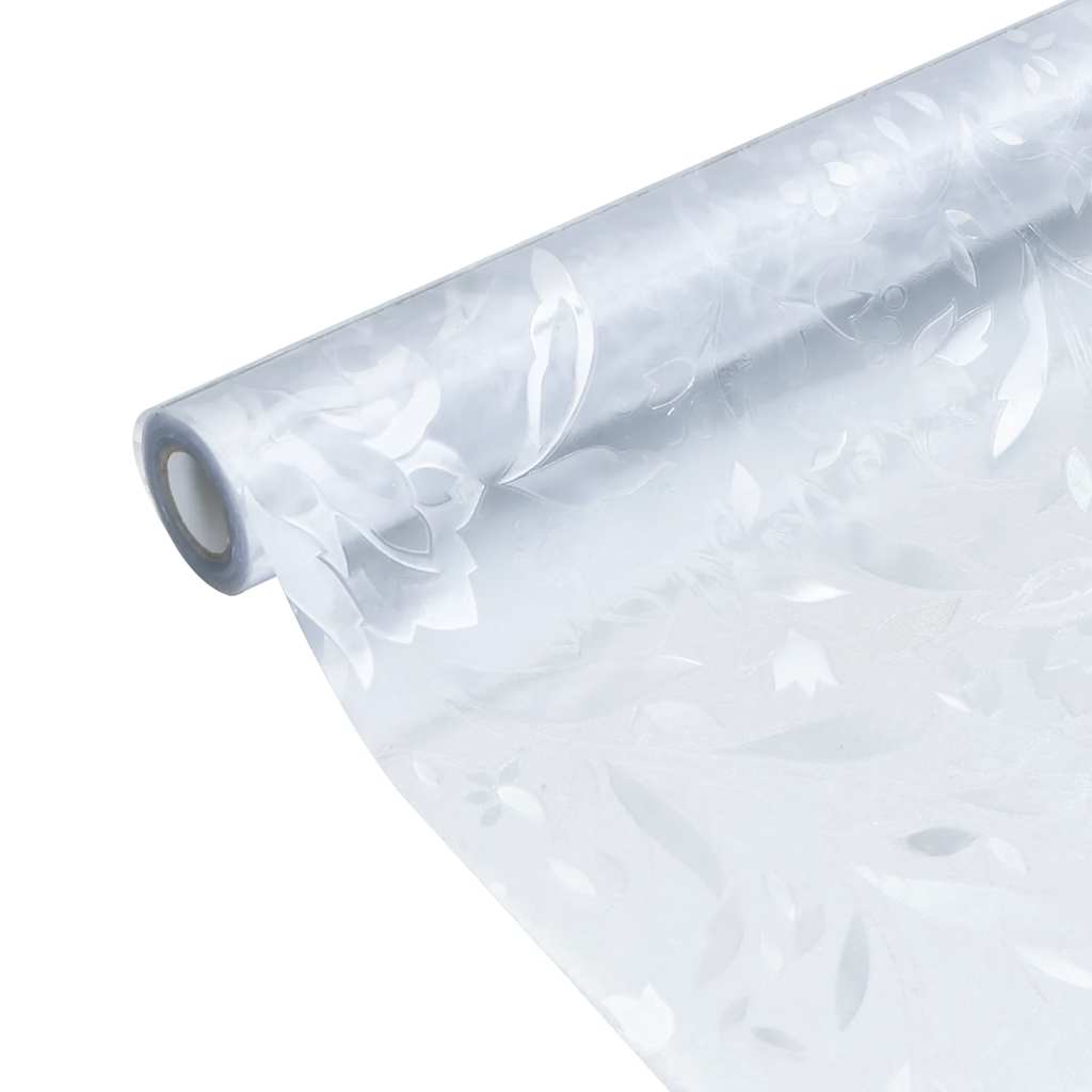 vidaXL Window Film Frosted Flower Pattern 90x500 cm PVC