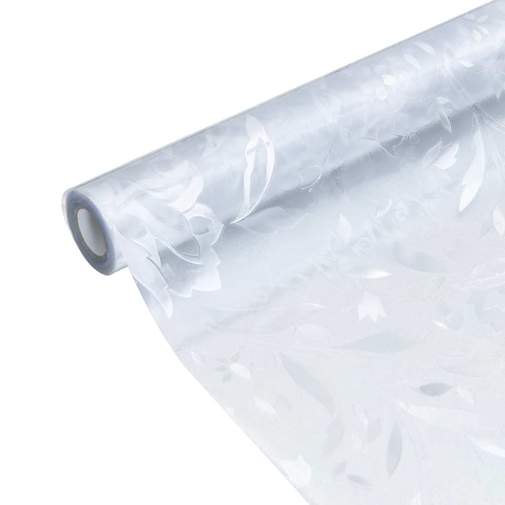 vidaXL Window Film Frosted Flower Pattern 90x500 cm PVC