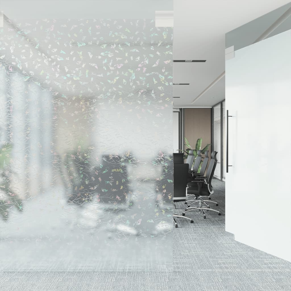 vidaXL Window Film Frosted 3D Rainbow Pattern 45x2000 cm PVC